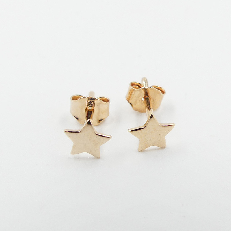 Clous D'oreilles plaqué or étoile