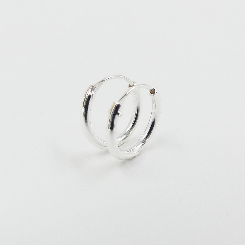 Créoles Argent fines 8mm ou 10mm