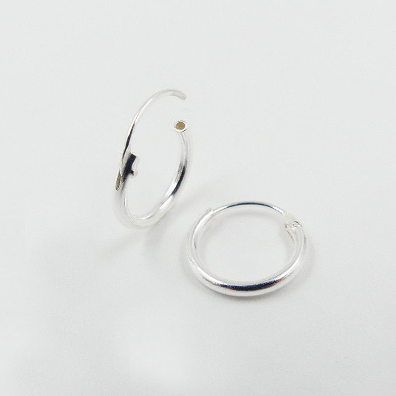 Créoles Argent fines 8mm ou 10mm