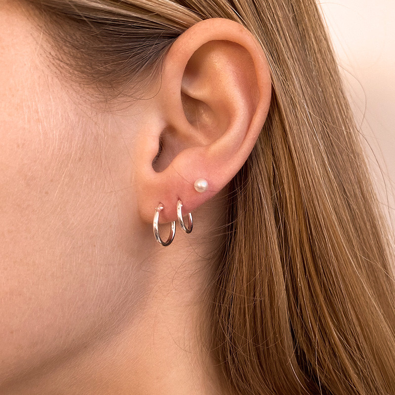 Créoles Argent fines 10mm ou 12mm