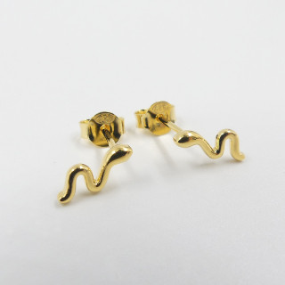 Clous d'oreilles Doré Serpent