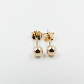 Clous d'oreilles Boules plaqué or