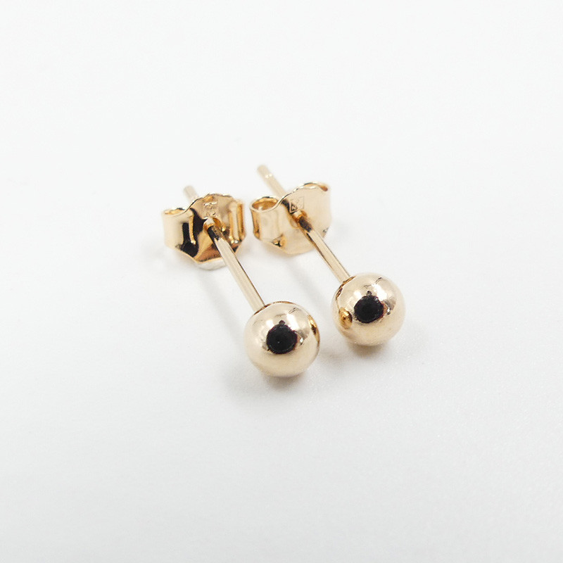 Clous d'oreilles Boules plaqué or