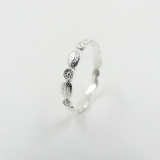 Bague Argent fine motifs