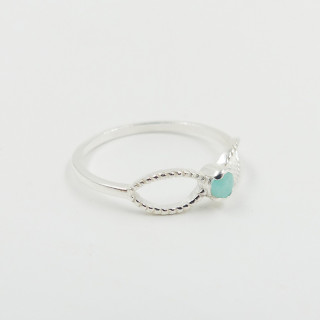 Bague Argent infini Amazonite