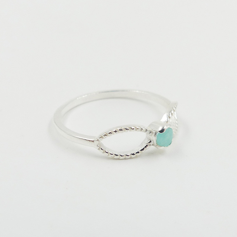 Bague Argent infini Amazonite