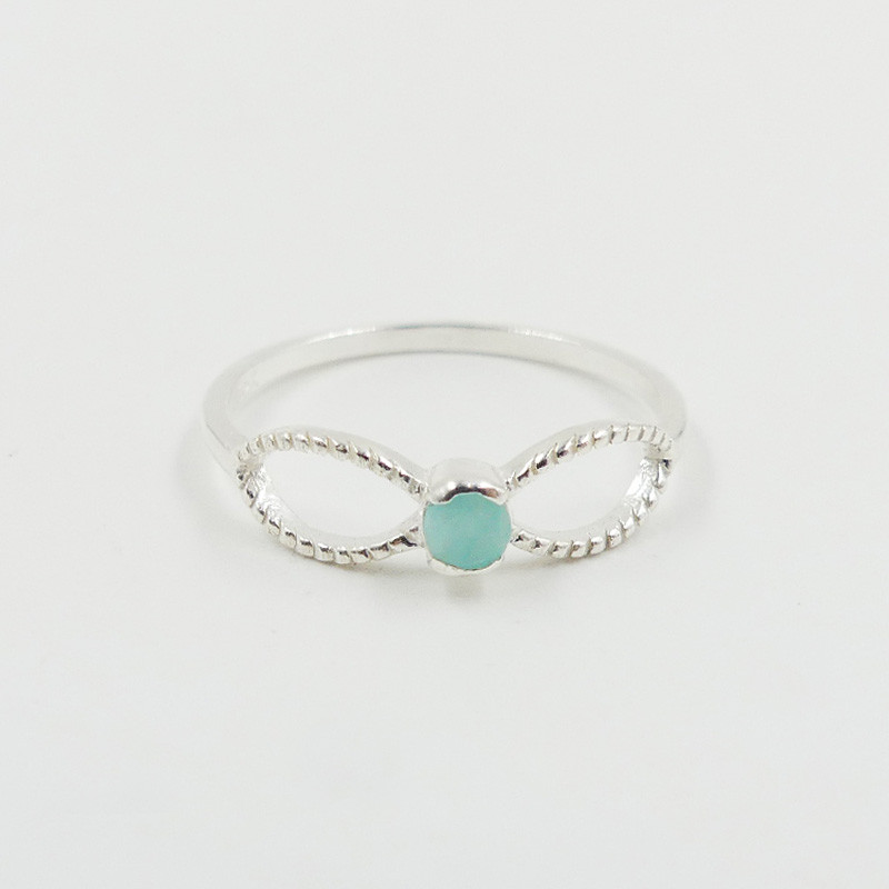 Bague Argent infini Amazonite