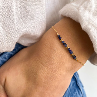 Bracelet Plaqué or Sodalite