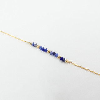 Bracelet Plaqué or Sodalite