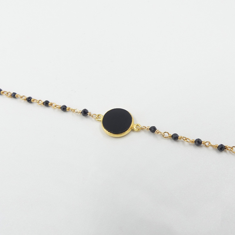 Bracelet Doré perles et pierres fines