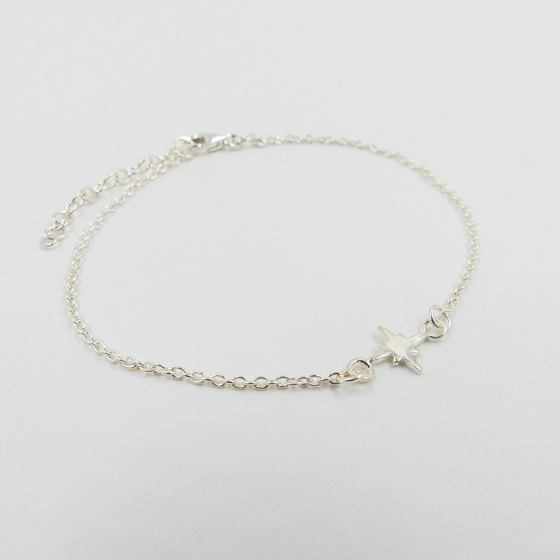 Bracelet Argent étoile du nord