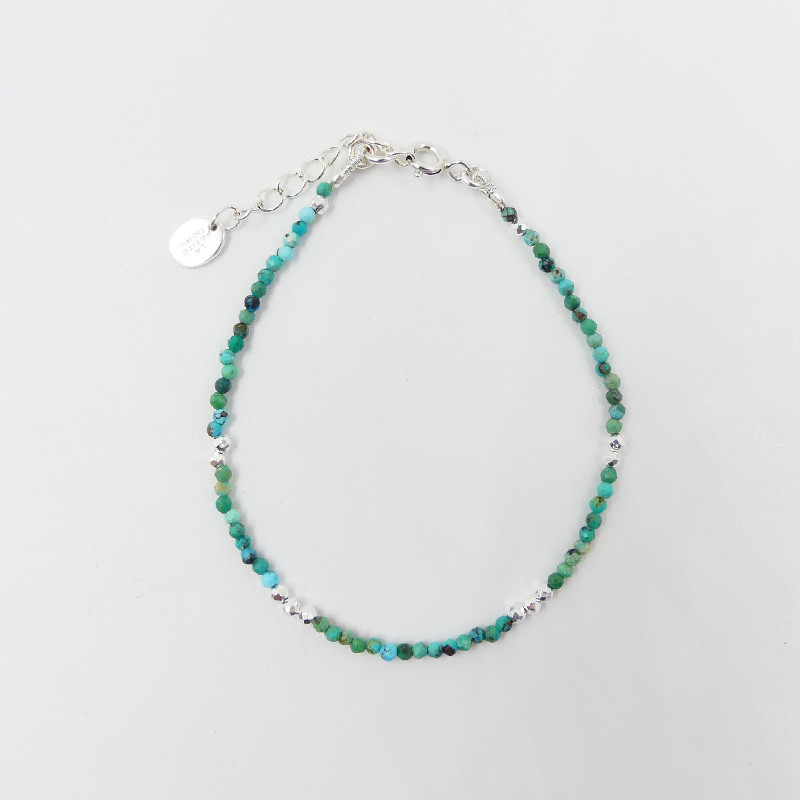 Bracelet fin Argent pierres fines