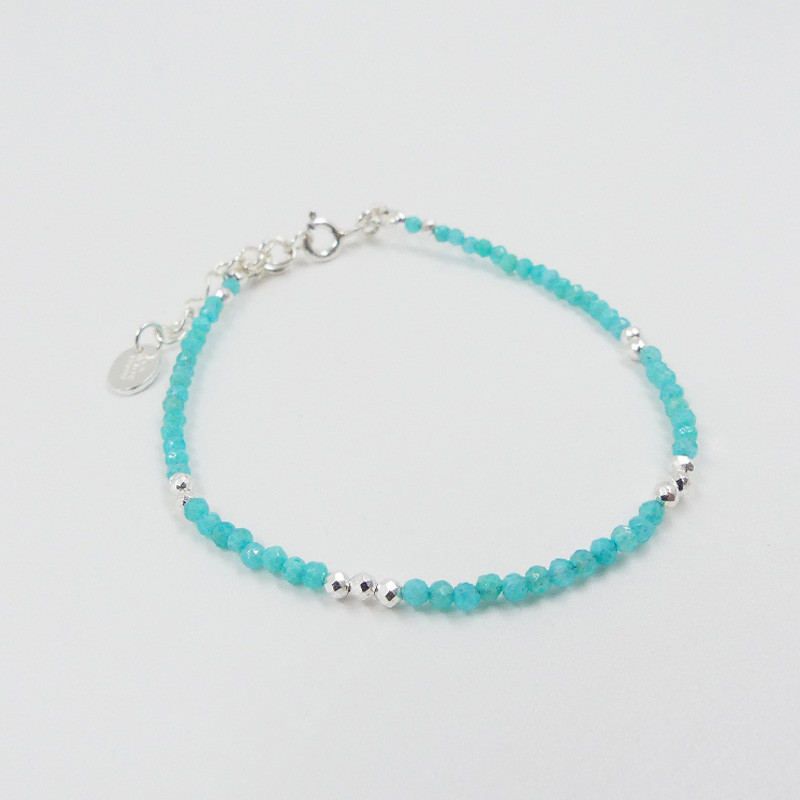 Bracelet fin Argent pierres fines