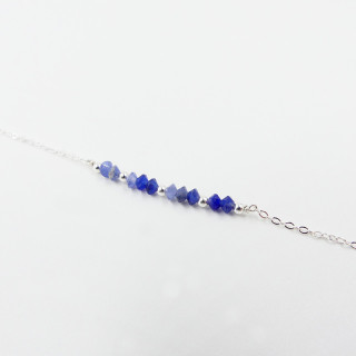 Bracelet Argent barrette Sodalite