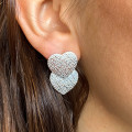 Boucles d'oreilles Argent coeurs