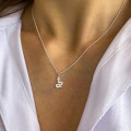 Collier Argent serpent strass