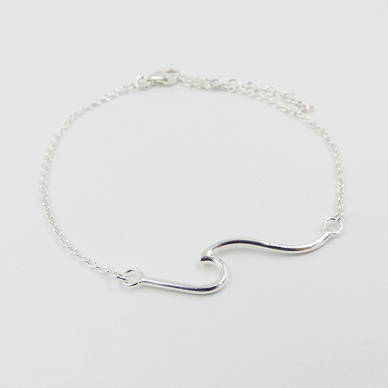 Bracelet Argent Grande Vague