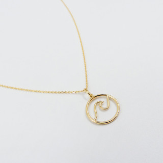 Collier Plaqué or Wave