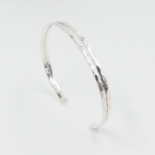 Jonc Argent double ajouré