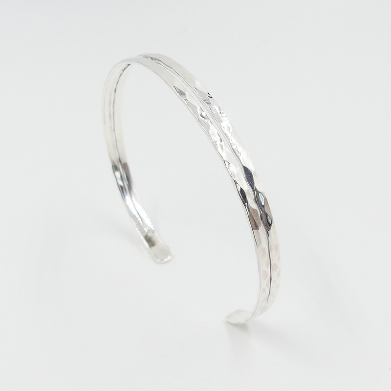 Jonc Argent double ajouré