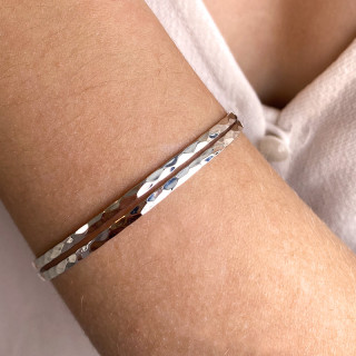 Jonc Argent double ajouré