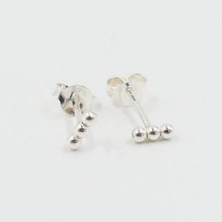 Clous d'oreilles Argent trois points