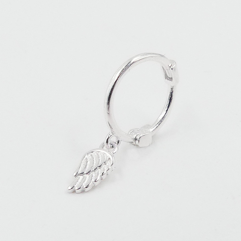 Boucle à l'unité Argent aile d'ange