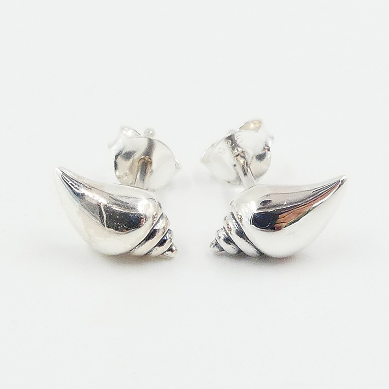 Clous d'oreilles Argent coquillage