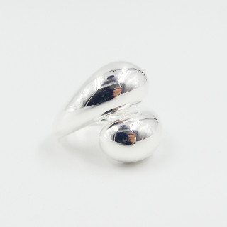 Bague Argent enlacée large