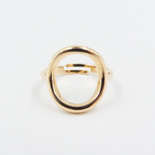 Bague Plaqué or cercle ajustable