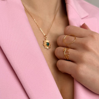 Bague Dorée Cercle Fin