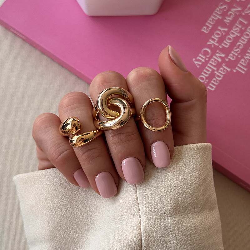 Bague Plaqué Or Entrelacée