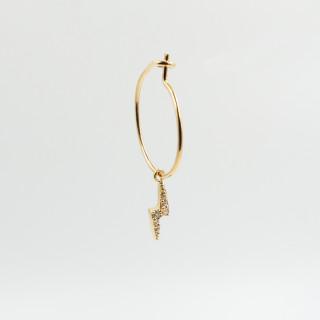 Boucle à l'unité Petit Eclair Strass