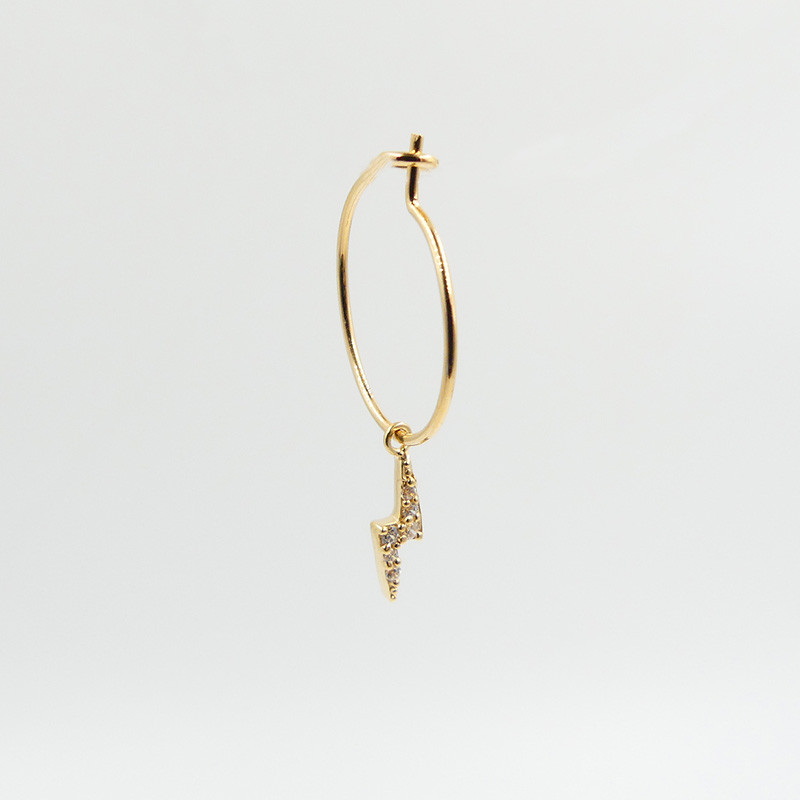 Boucle à l'unité Petit Eclair Strass