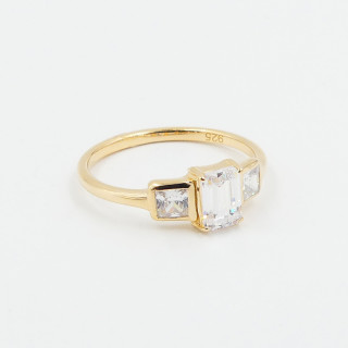 Bague Dorée Glowy Strass