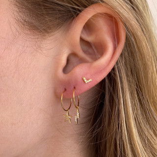 Boucle à l'unité Petit Eclair Strass