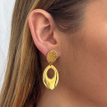 Boucles d’oreilles acier pendantes