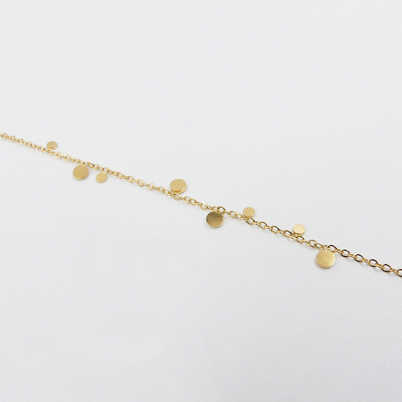 Bracelet acier doré avec pampilles