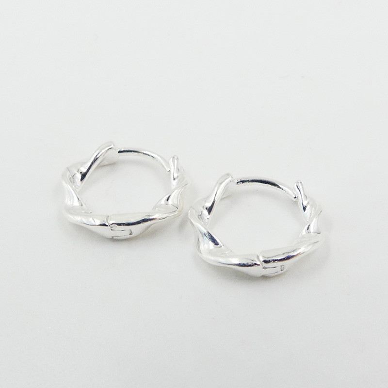 Créoles Argent Torsadées 10mm