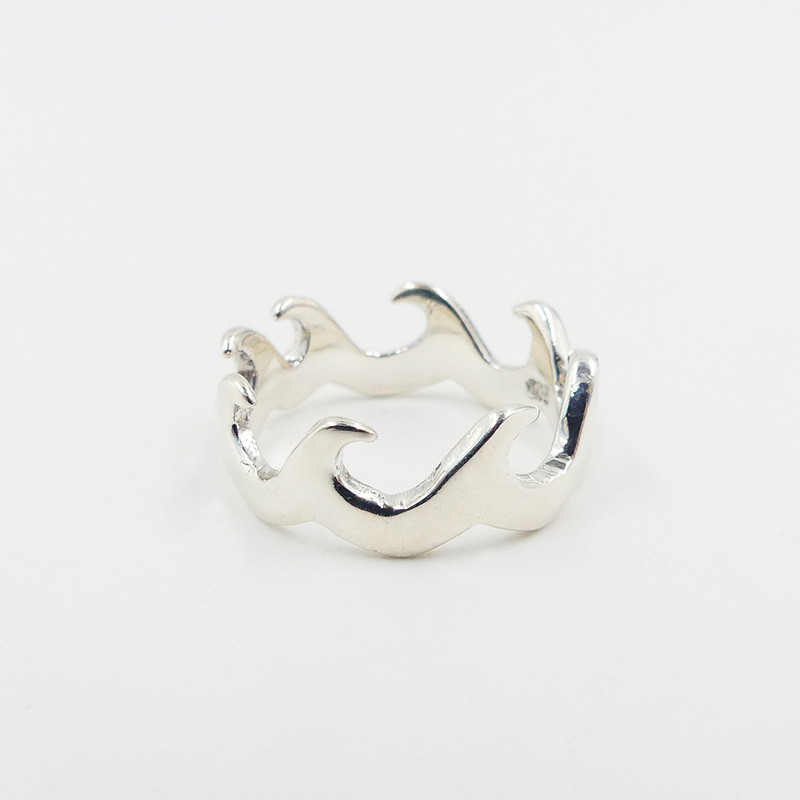 Bague Argent Ocean Wave
