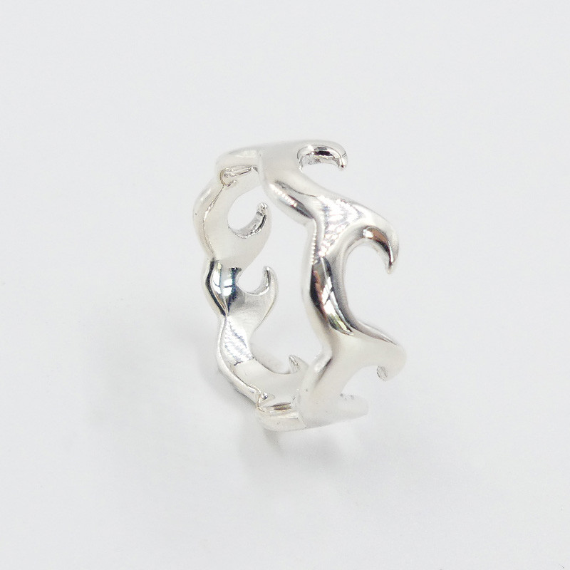 Bague Argent Ocean Wave