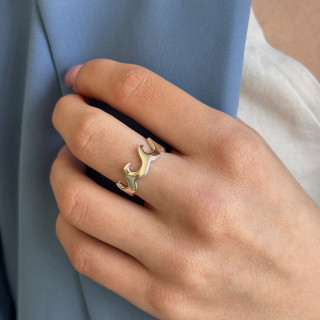 Bague Argent Ocean Wave