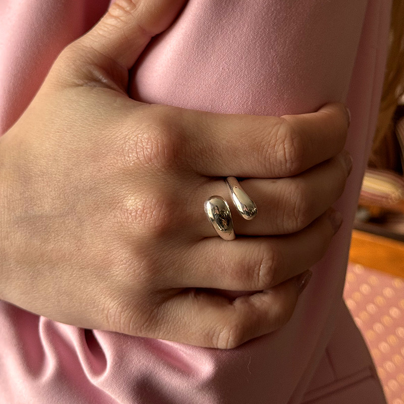 Bague Argent enlacée