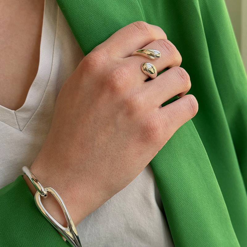 Bague Argent enlacée