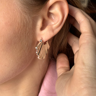 Créoles Argent éventail