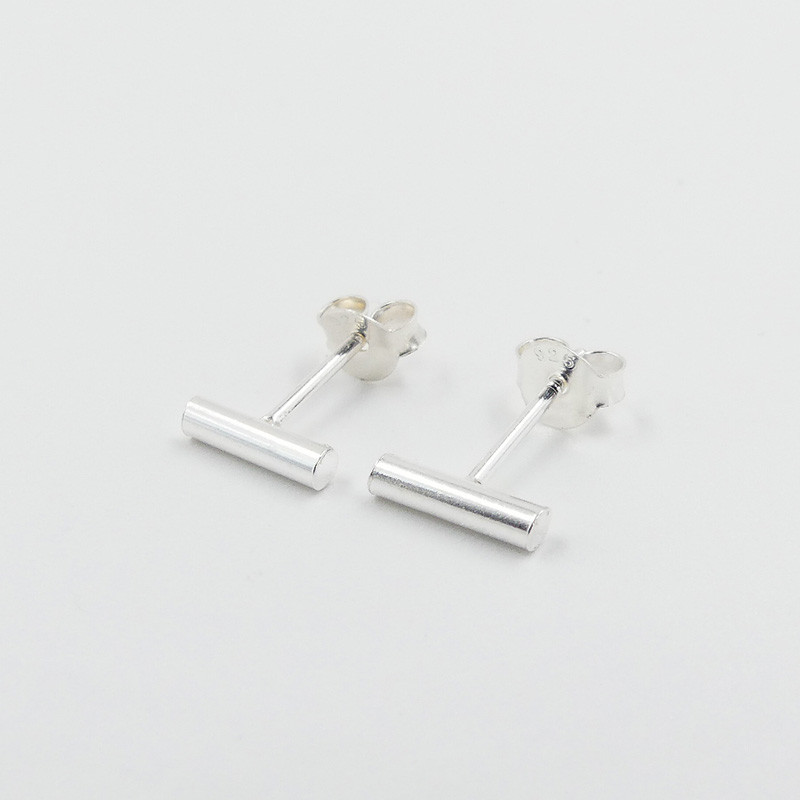 Clous d'oreilles Argent bâton