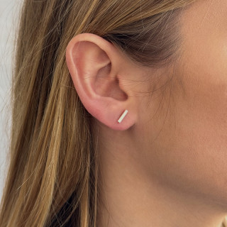 Clous d'oreilles Argent bâton