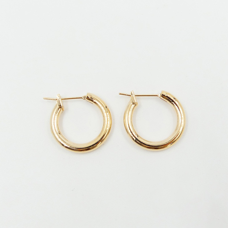 Créoles épaisses Plaqué Or 20 mm