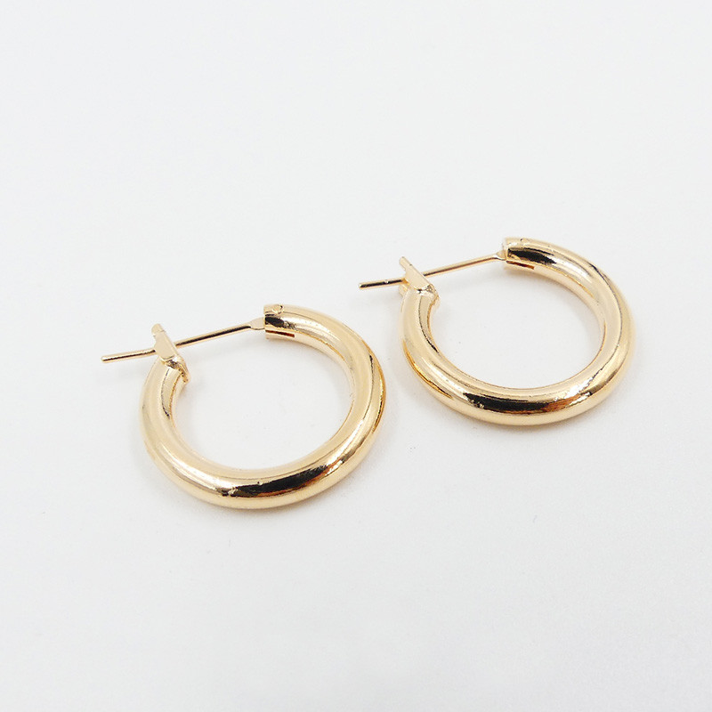 Créoles épaisses Plaqué Or 20 mm