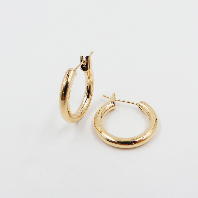 Créoles épaisses Plaqué Or 20 mm